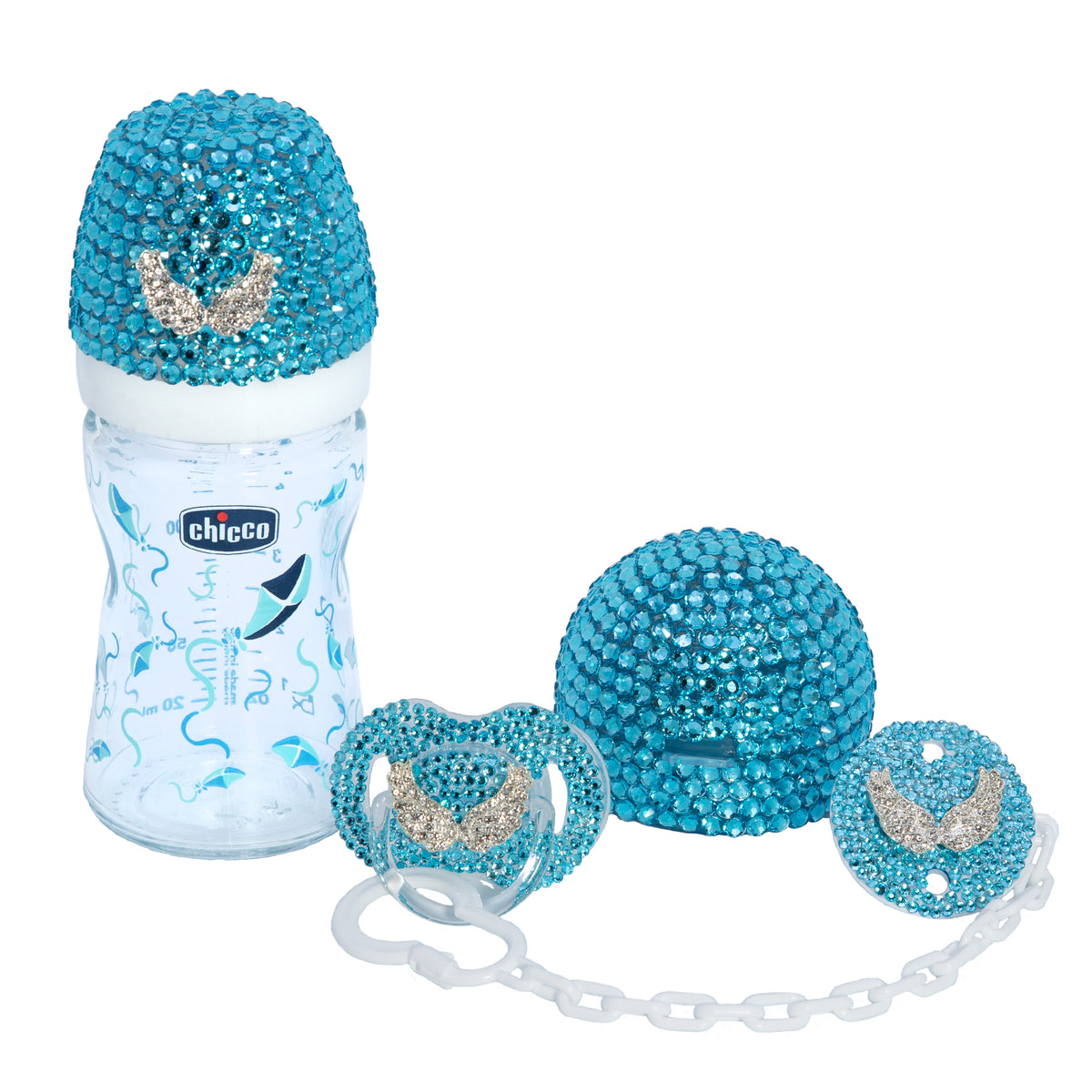 Swarovski bling avent Brand pp feeding bottle 125ml outlet Babyshower gift baby girl newborn personalize baby gift