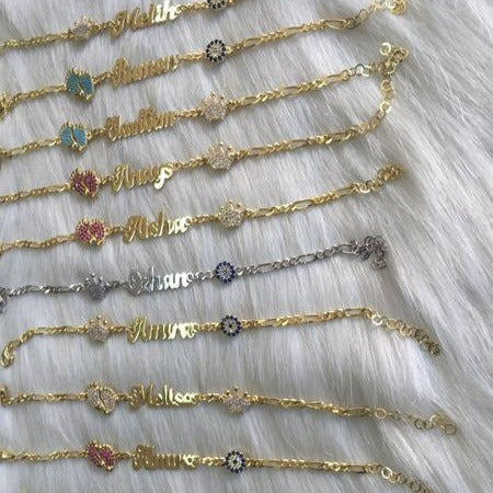 Baby Personalised Name Chain Bracelet – KAJ Fine Jewellery