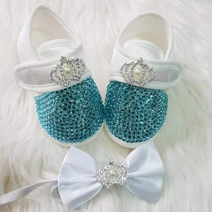 Handmade Rhinestone Crystals Bling Cute Baby Boy Shoes - Bling Bling Babies
